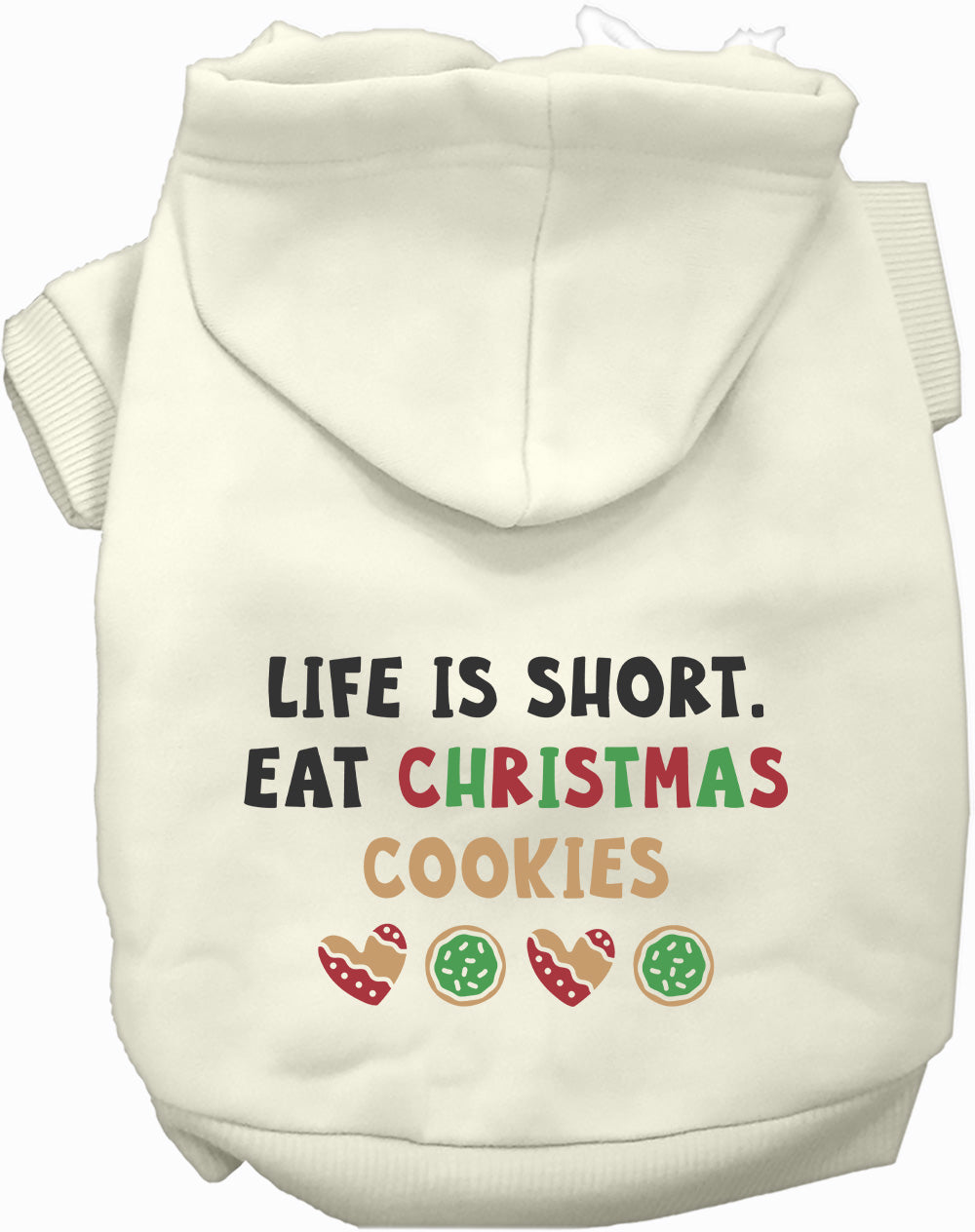 Eat Christmas Cookies Pet Hoodie-0