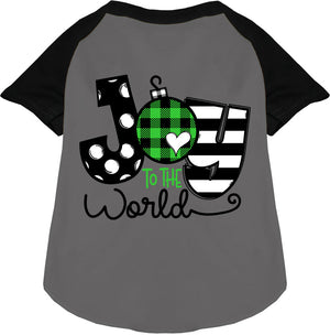 Joy to the World Pet Raglan Shirt-0