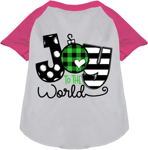 Joy to the World Pet Raglan Shirt-4