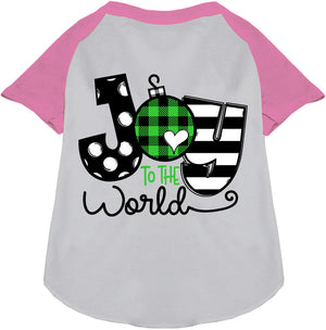 Joy to the World Pet Raglan Shirt-6