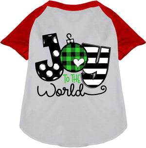 Joy to the World Pet Raglan Shirt-2