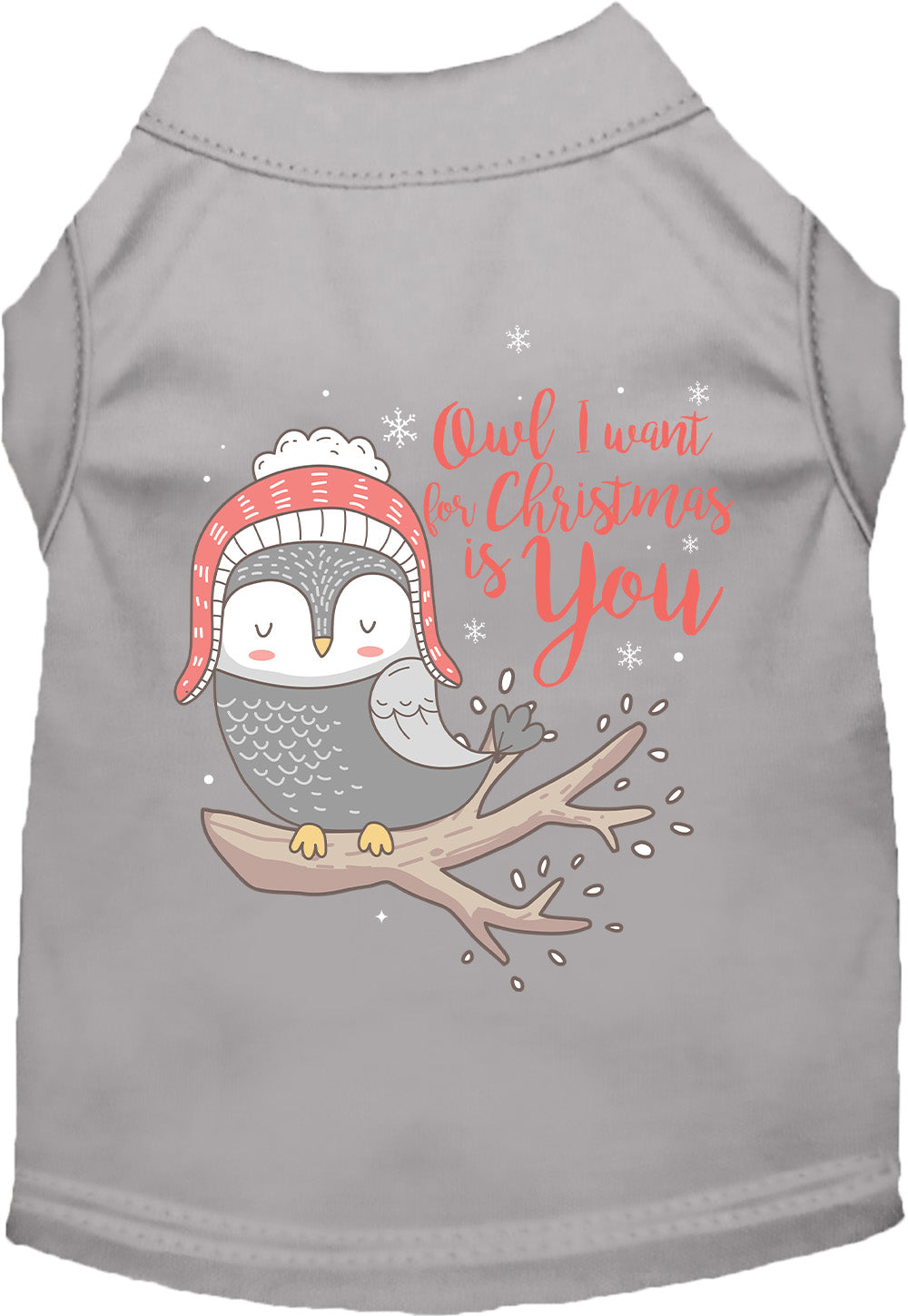 Owl I Want For Christmas Pet Shirt-5