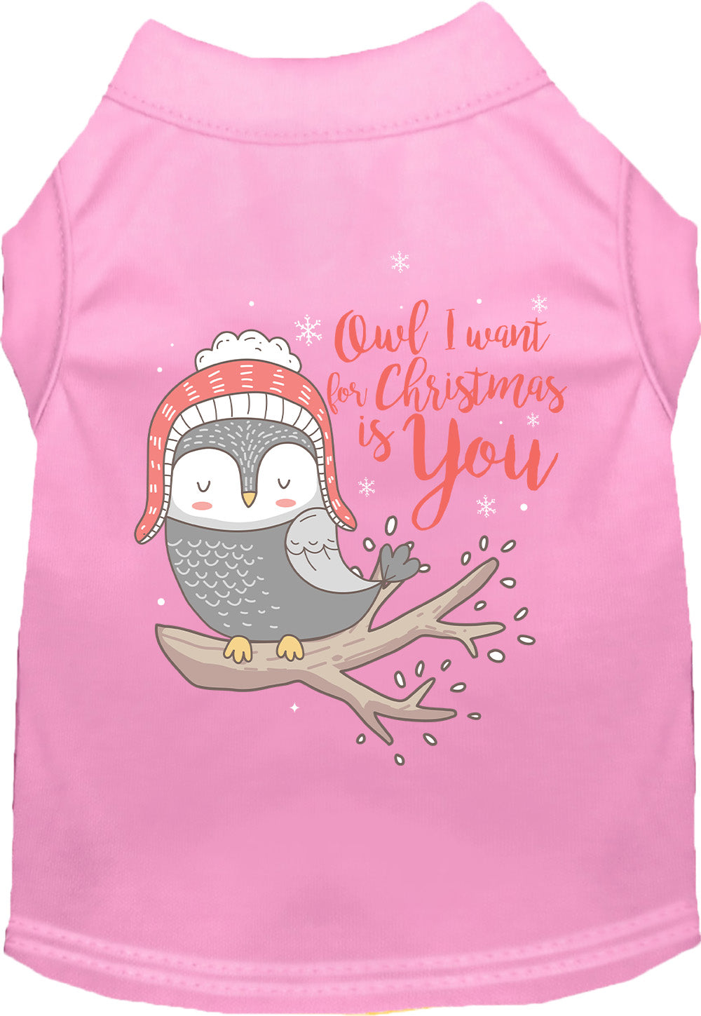 Owl I Want For Christmas Pet Shirt-8