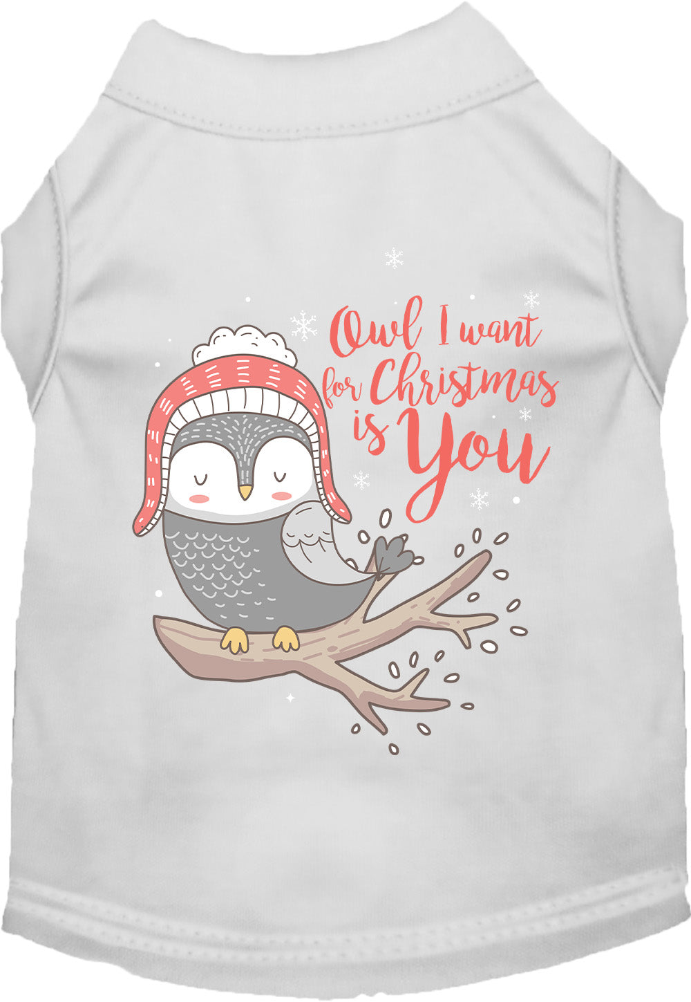 Owl I Want For Christmas Pet Shirt-9