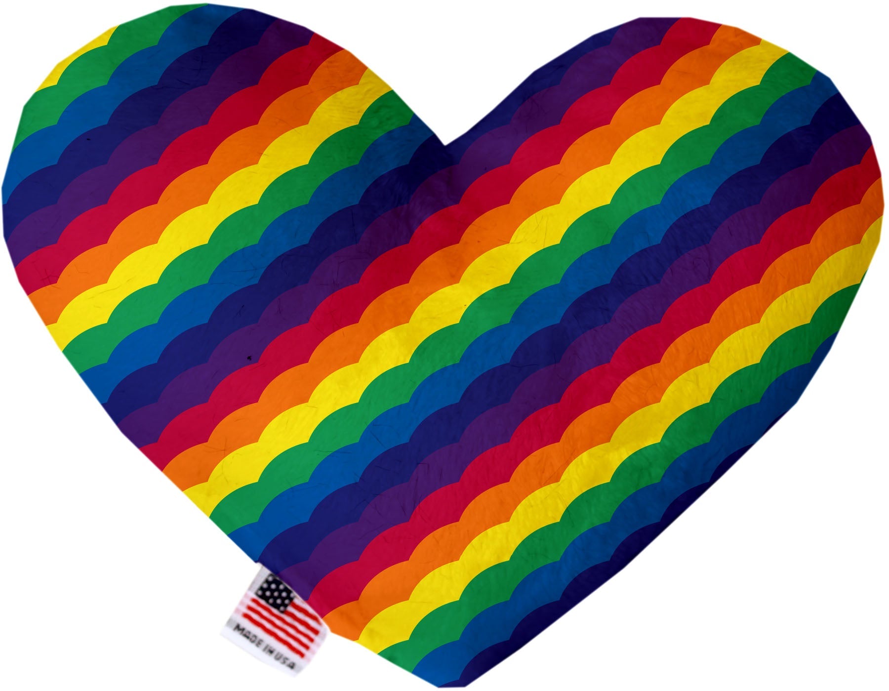 Pet and Dog Plush Heart or Bone Toy, "Rainbow Pride Group" (Available in different sizes, and 7 different pattern options!)-10