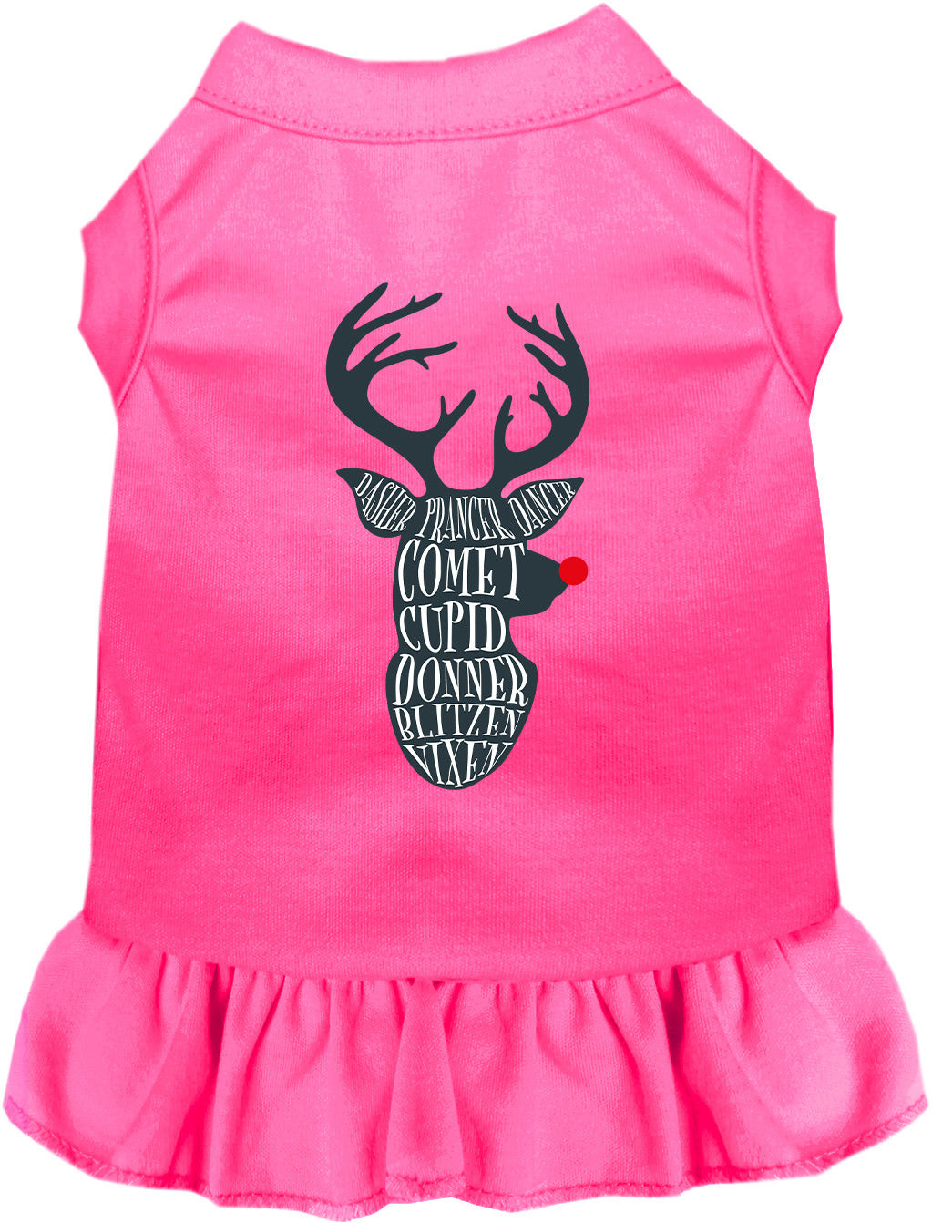 All Santa's Deer Pet Dress-3