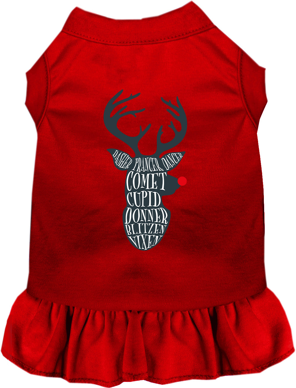 All Santa's Deer Pet Dress-6