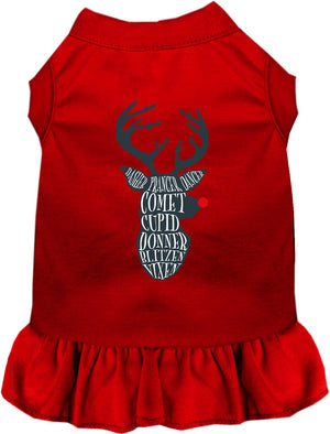 All Santa's Deer Pet Dress-6