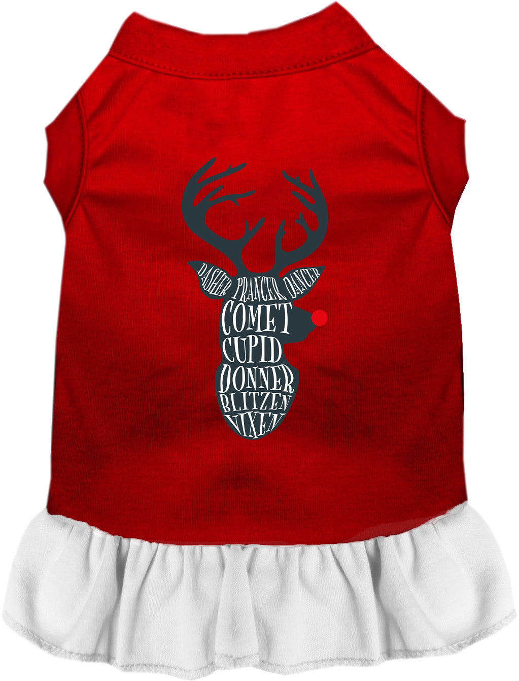 All Santa's Deer Pet Dress-7