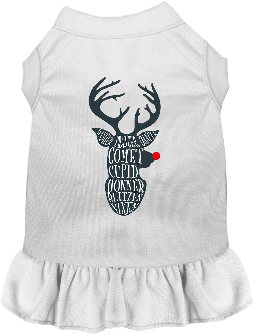 All Santa's Deer Pet Dress-0