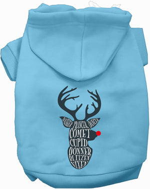 All Santa's Deer Pet Hoodie-5