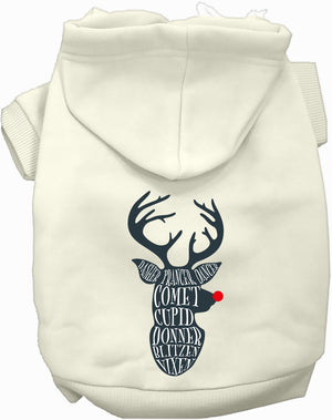 All Santa's Deer Pet Hoodie-3