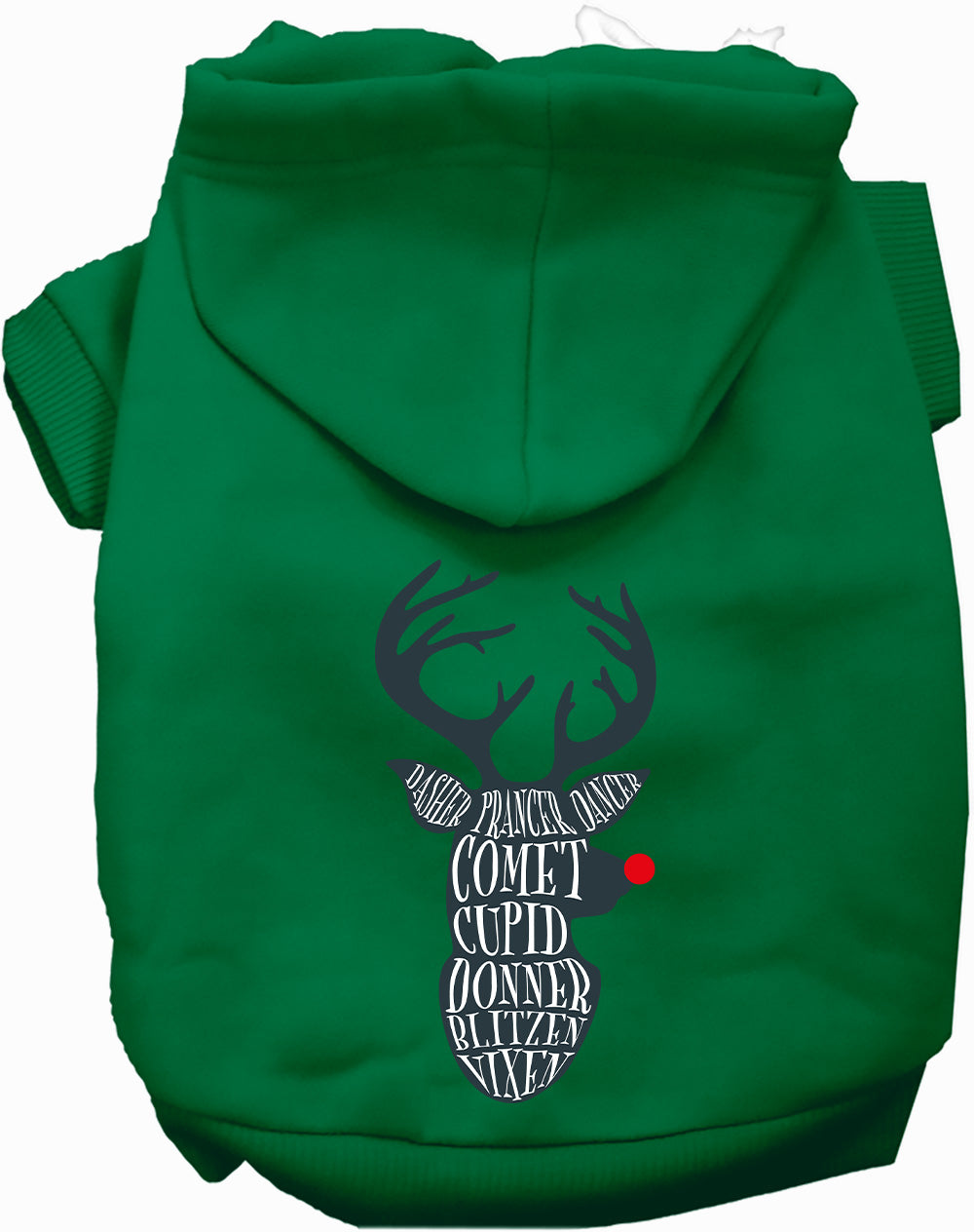 All Santa's Deer Pet Hoodie-4