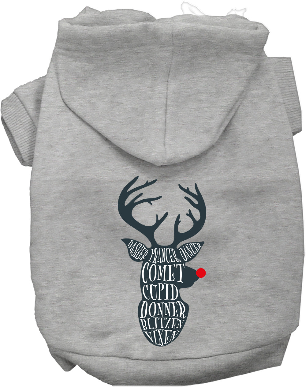 All Santa's Deer Pet Hoodie-6