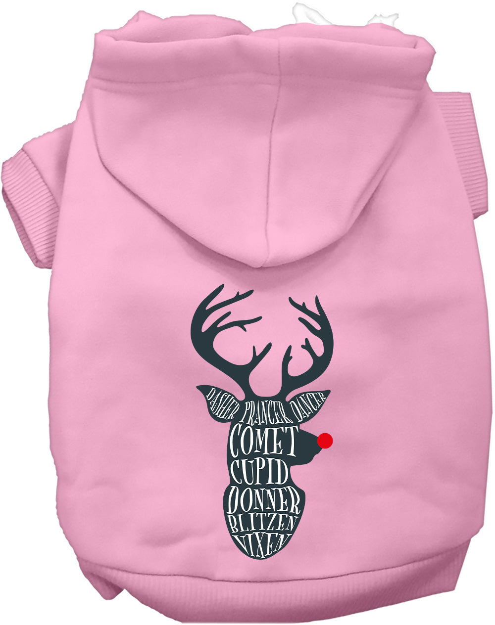 All Santa's Deer Pet Hoodie-8