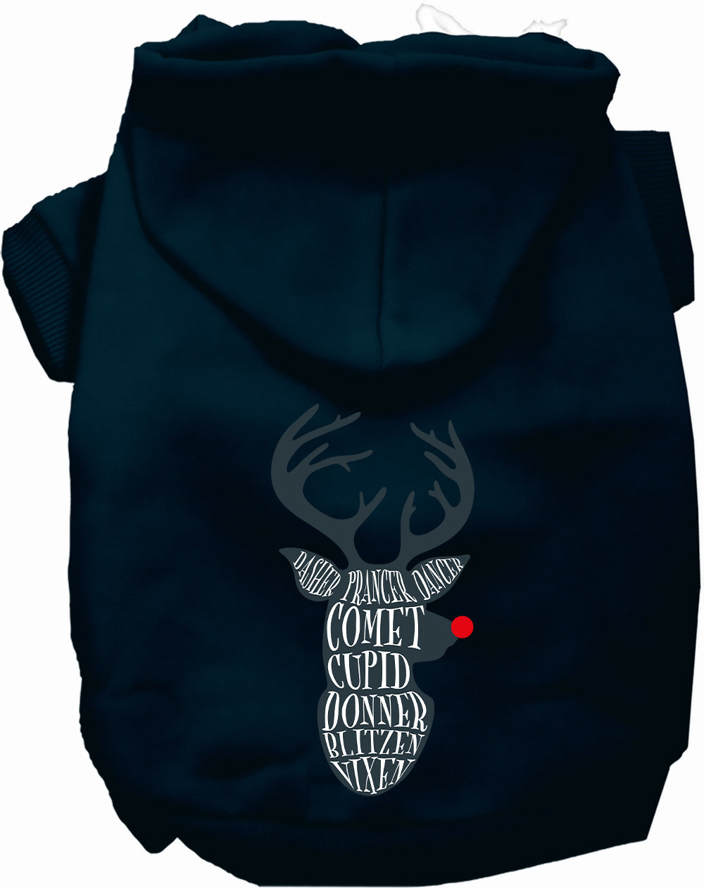 All Santa's Deer Pet Hoodie-0