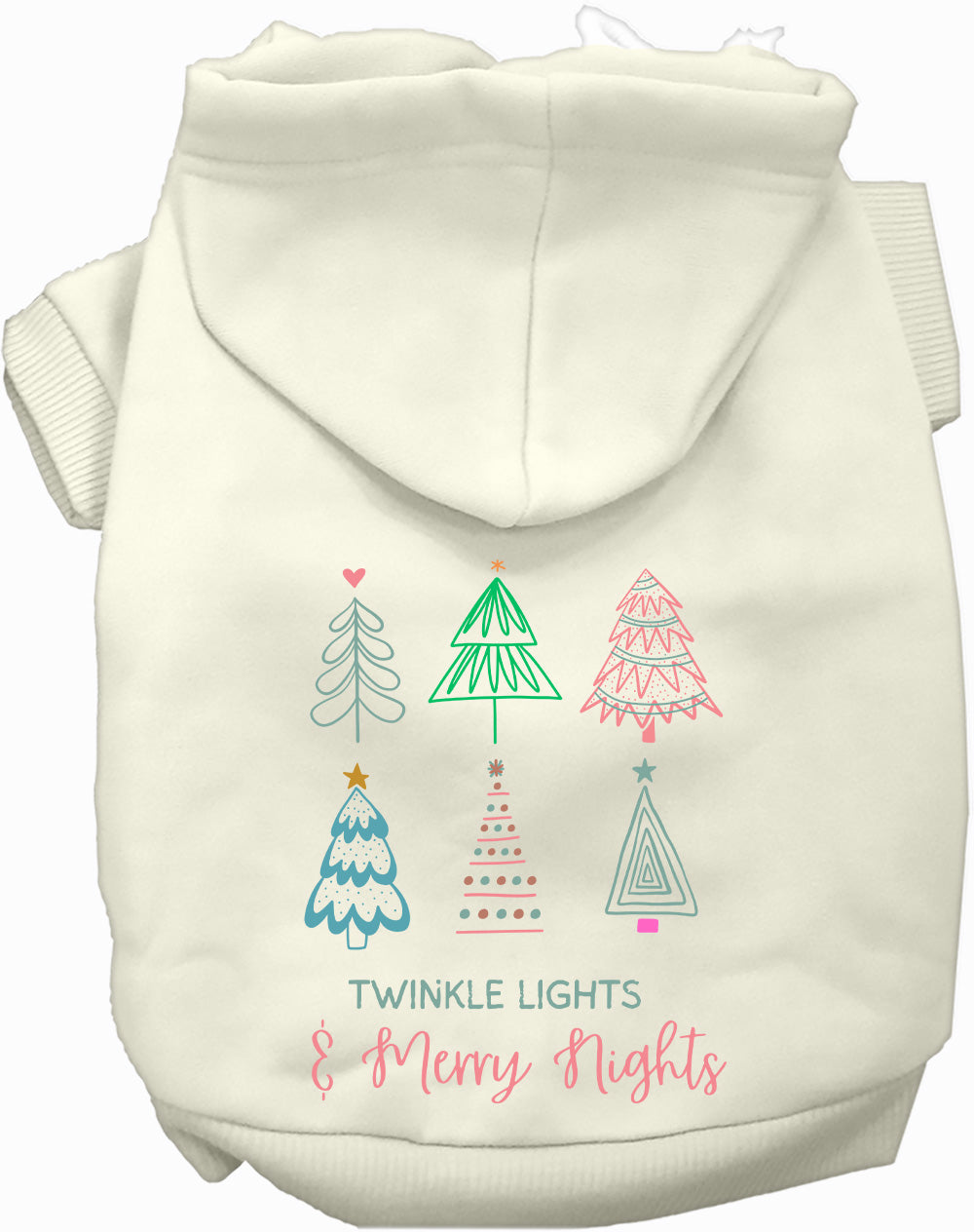 Twinkle Lights, Merry Nights Pet Hoodie-7