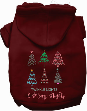 Twinkle Lights, Merry Nights Pet Hoodie-9