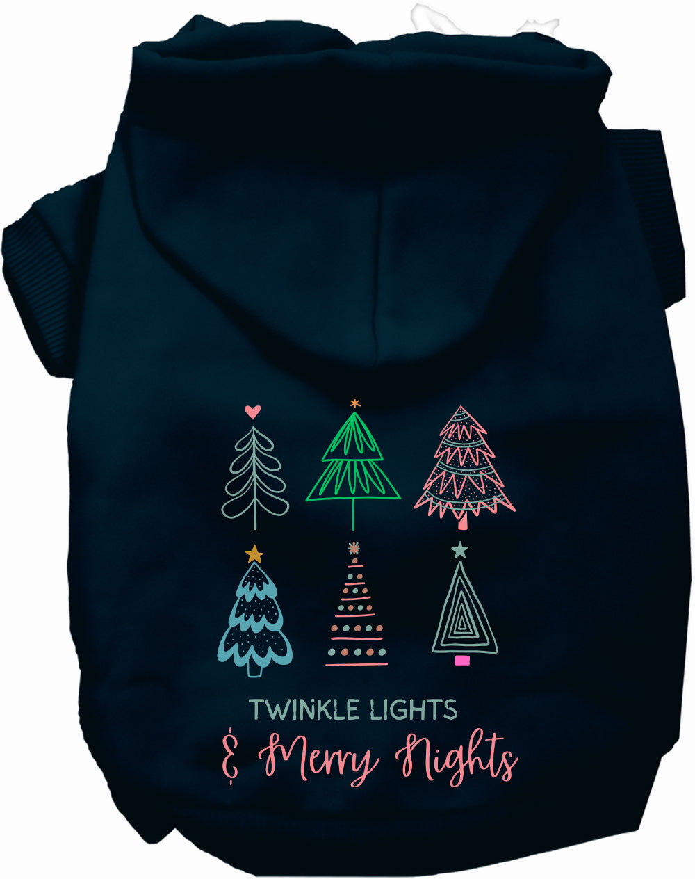 Twinkle Lights, Merry Nights Pet Hoodie-10