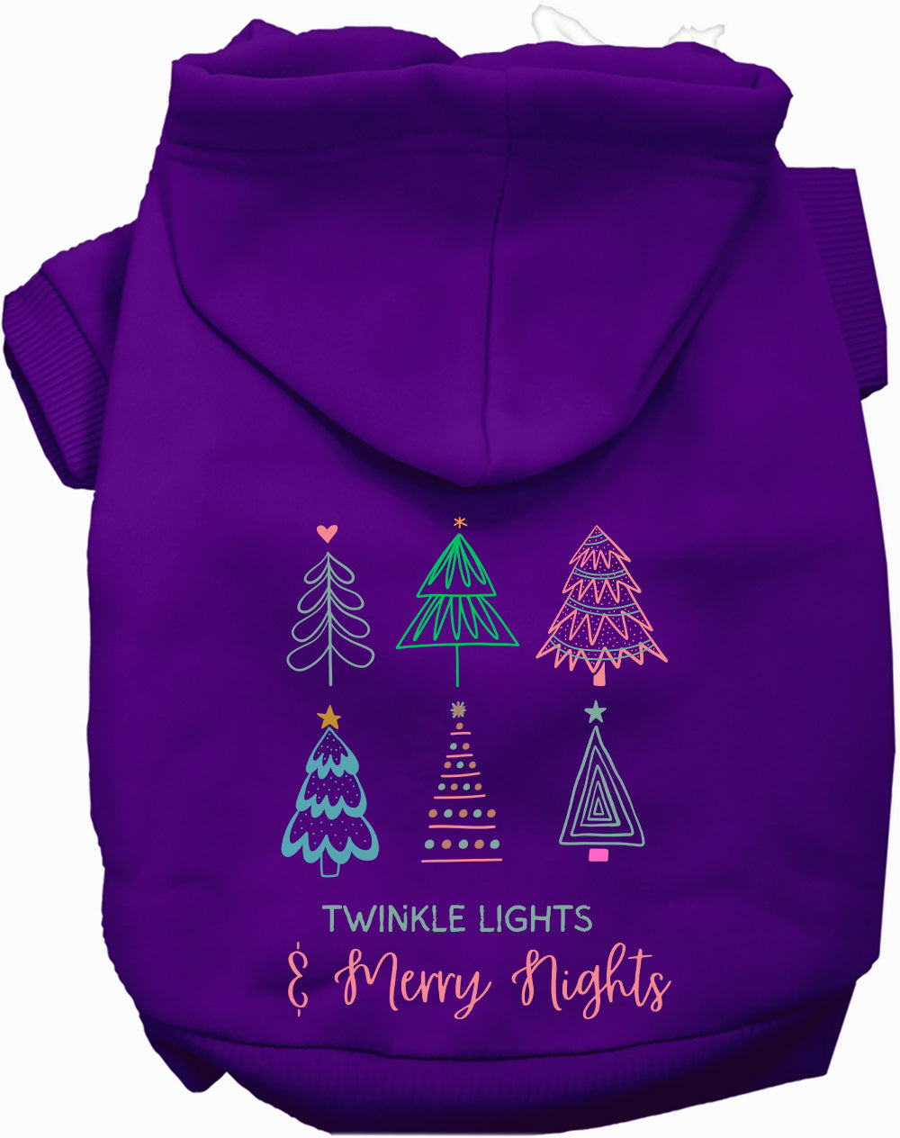 Twinkle Lights, Merry Nights Pet Hoodie-5