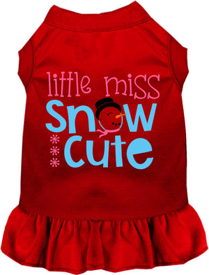 Little Miss Snow Cute Pet Dress-5