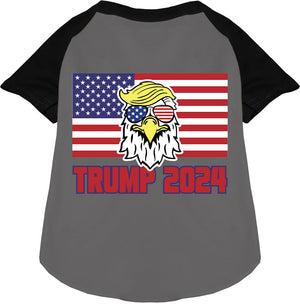 Trump Eagle Pet Raglan Shirt-2