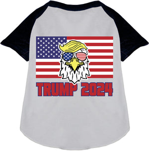 Trump Eagle Pet Raglan Shirt-3