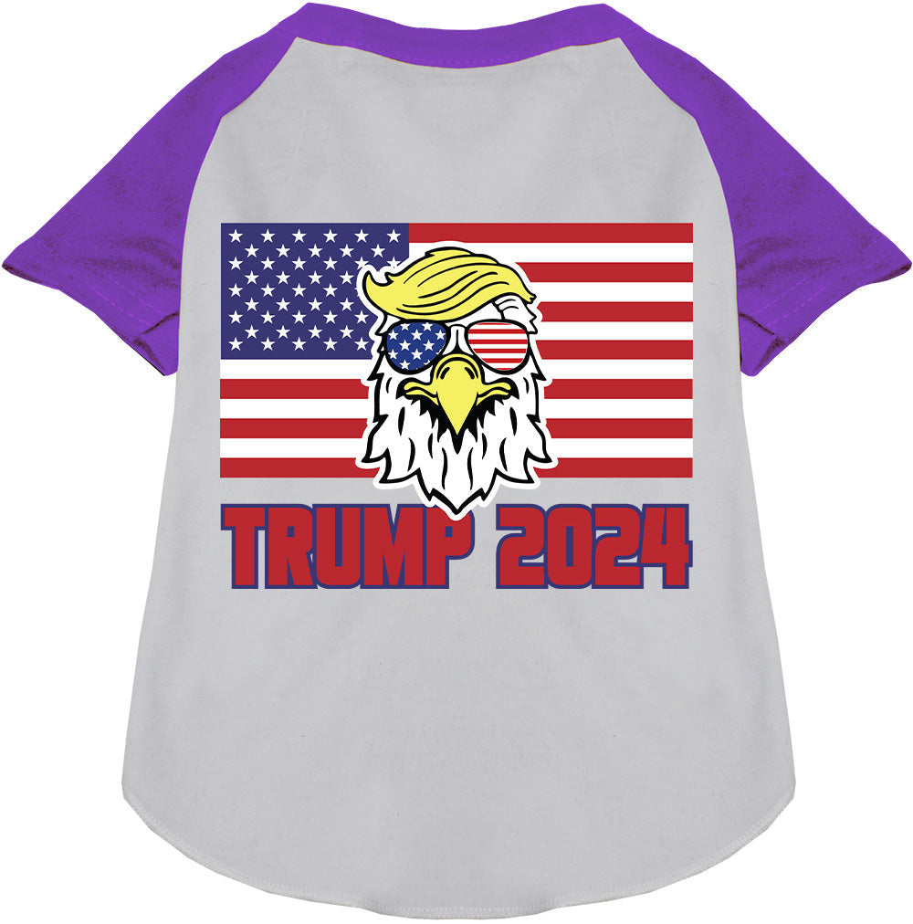 Trump Eagle Pet Raglan Shirt-7