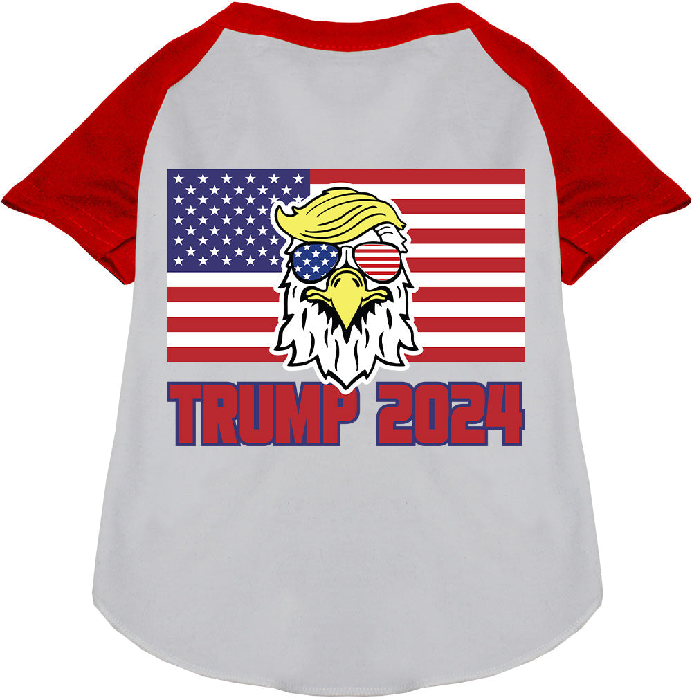 Trump Eagle Pet Raglan Shirt-0