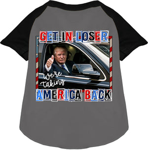 Trump Taking Back America Pet Raglan Shirt-2