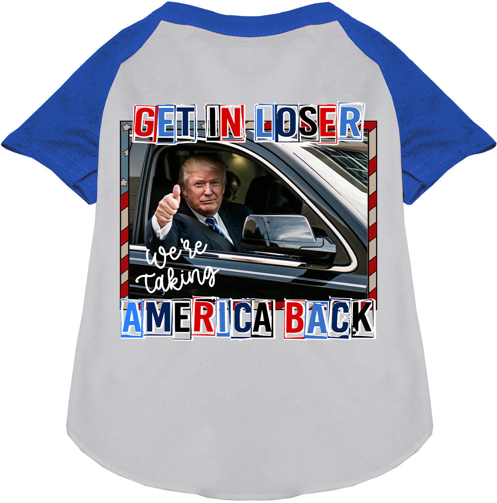 Trump Taking Back America Pet Raglan Shirt-4