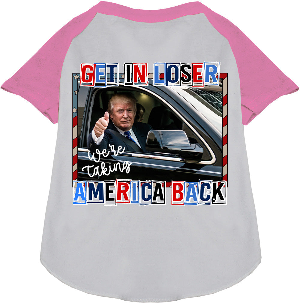 Trump Taking Back America Pet Raglan Shirt-6