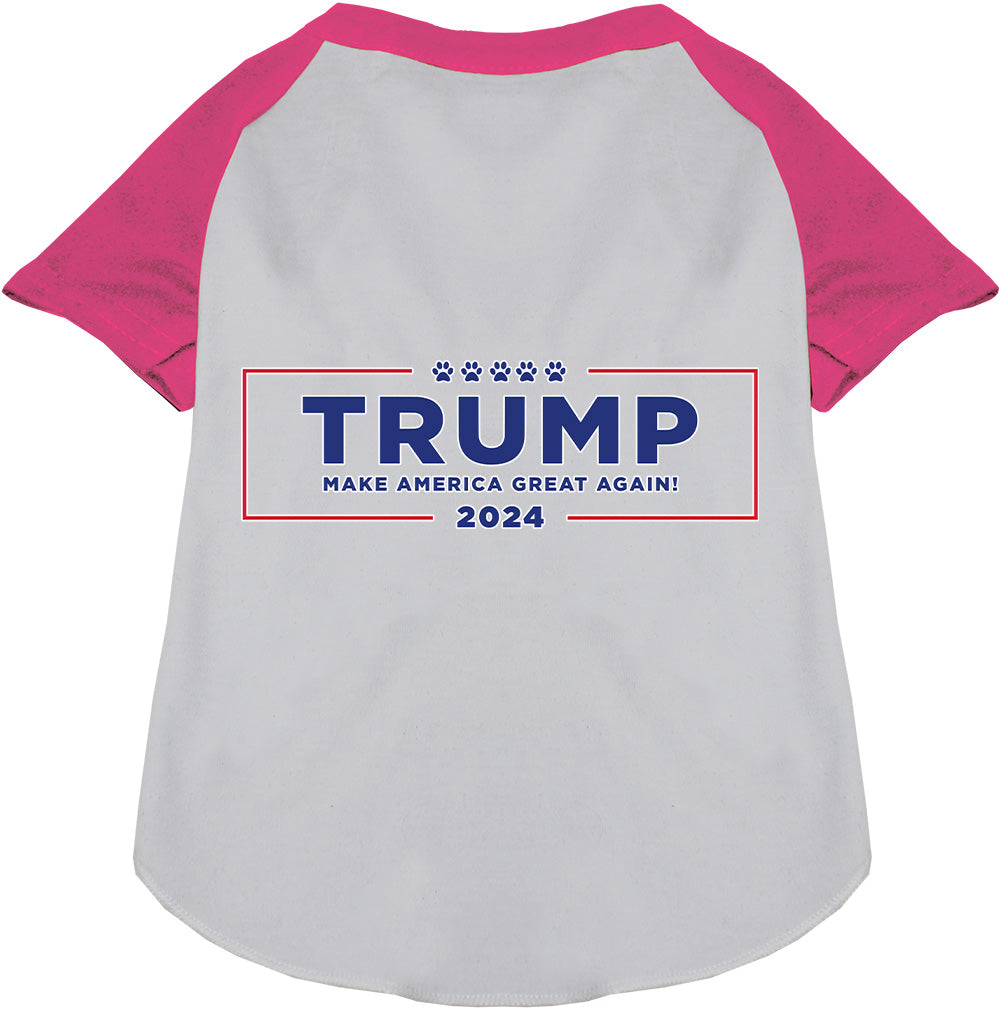 Trump Make America Great Pet Raglan Shirt-5