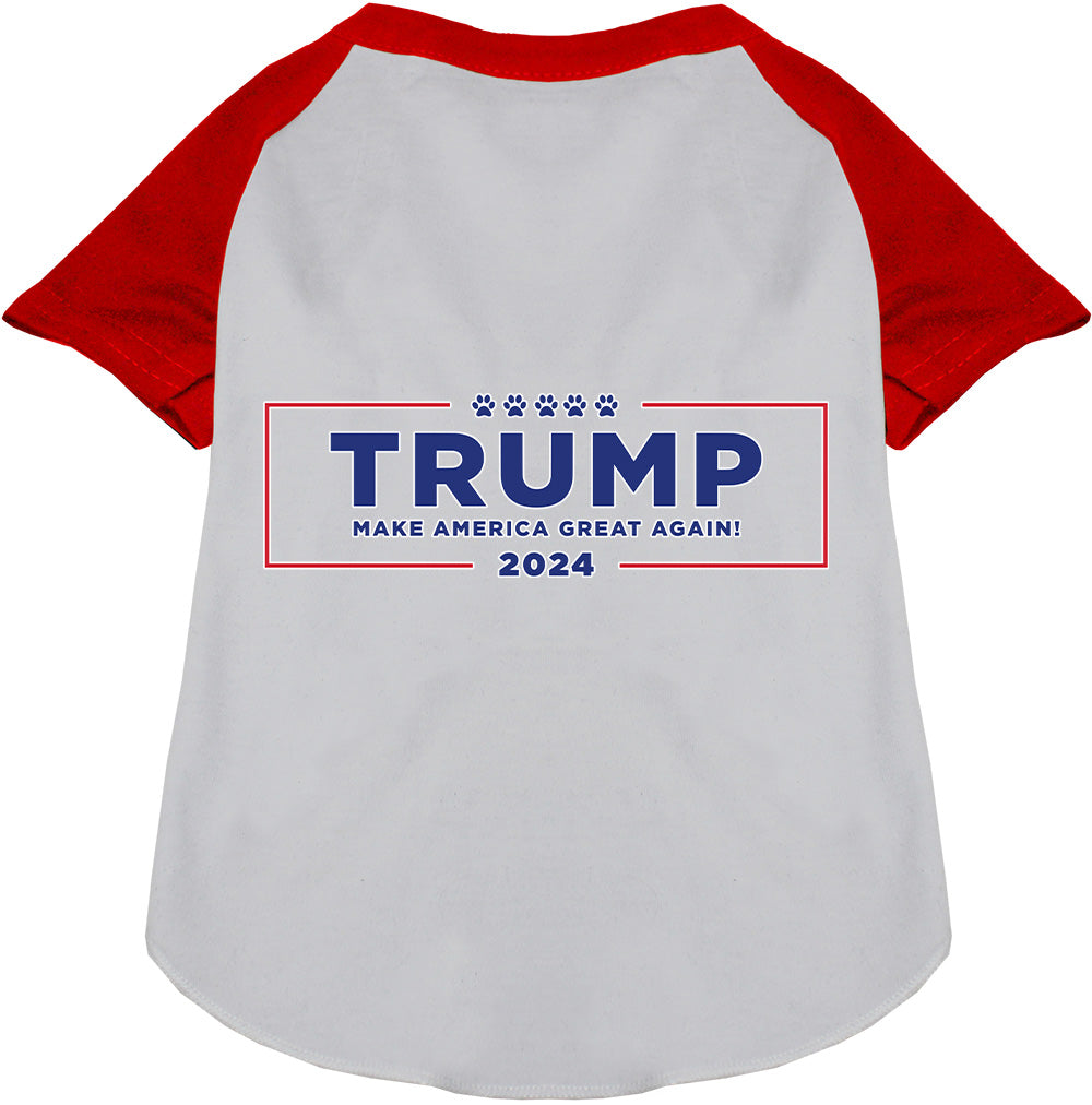 Trump Make America Great Pet Raglan Shirt-0