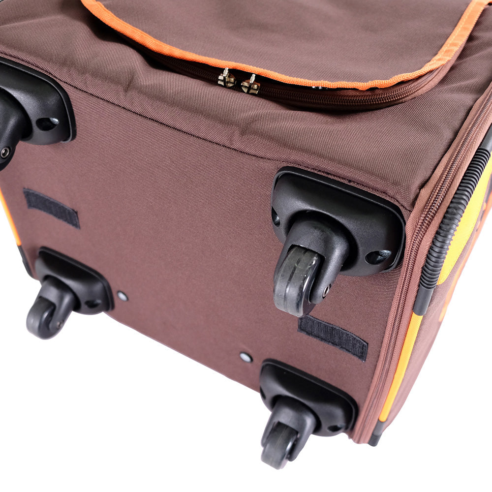 Liso Backpack Parallel Transport Pet Trolley – Orange/Brown-6