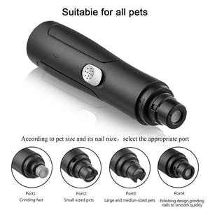 Rechargeable Usb Pet Automatic Dog Nail Grinder Animal Clipper-0