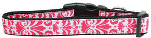 Pet Dog & Cat Nylon Collar, "Damask" *Available in 10 different colors!*-6