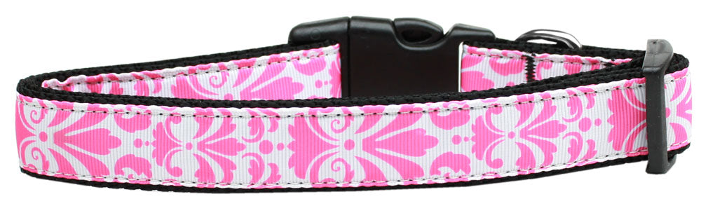 Pet Dog & Cat Nylon Collar, "Damask" *Available in 10 different colors!*-8