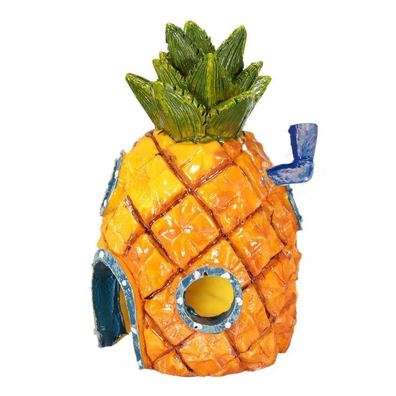 Spongebob Pineapple Paradise - Resin Aquarium Fish Tank House-0