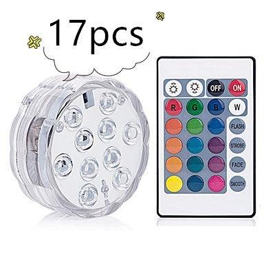 16 Colors Rgb Submersible Pool Light With Rf Remote Control - Illuminate Your Water Wonderland-16