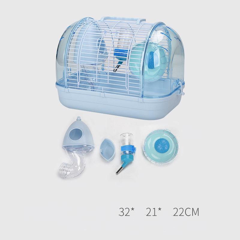 Japanese Elegance: Transparent Base Luxury Hamster Cage-2