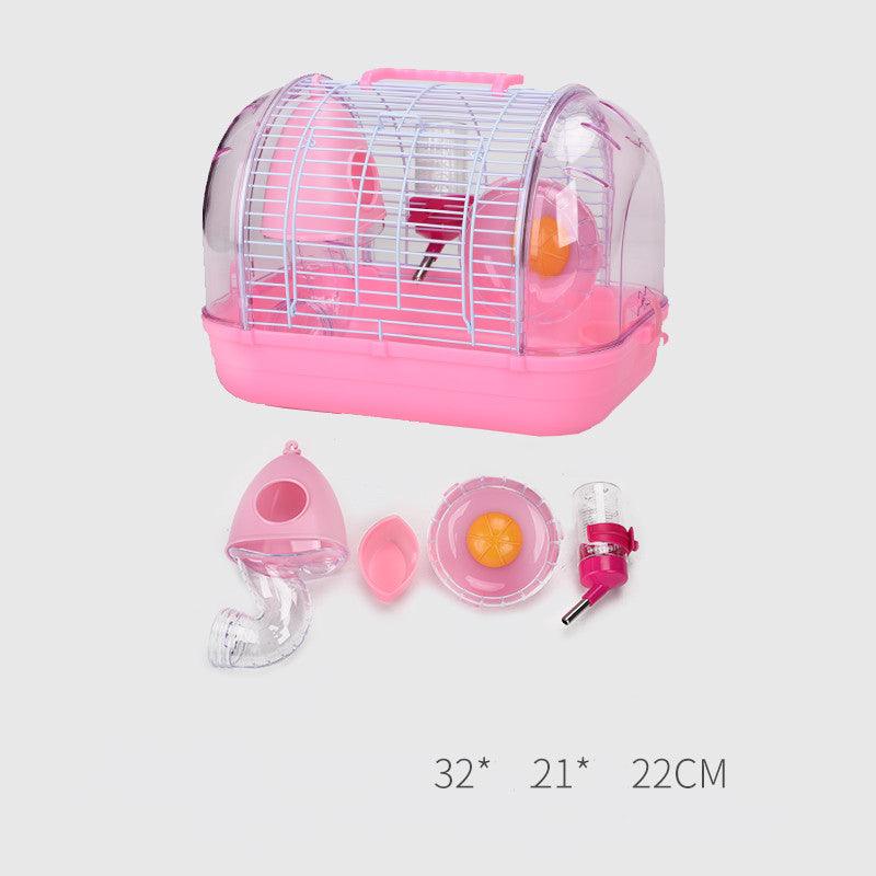 Japanese Elegance: Transparent Base Luxury Hamster Cage-9