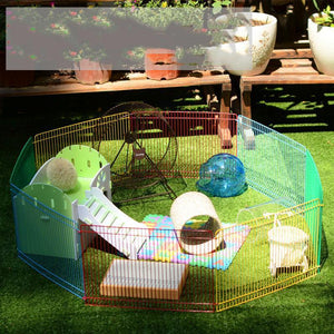 Rainbow Ventilated Hamster Cage Fence Set-1