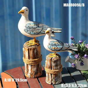 Mediterranean Wildlife Wooden Hanging Ornaments Set-3