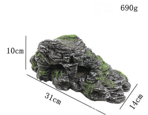 Tortoise Haven: Resin Rockery For Climbing And Sunbathing-0