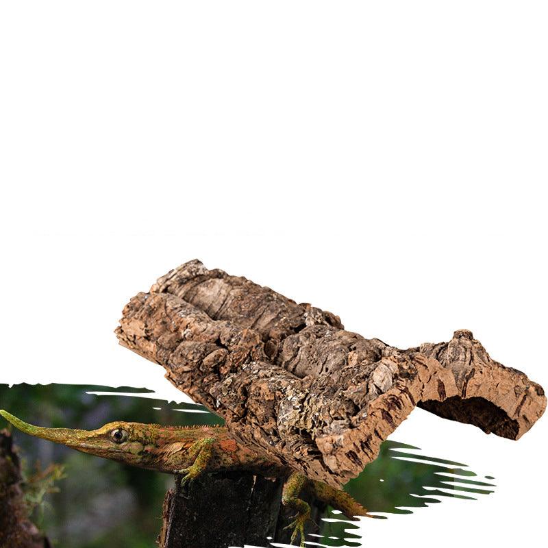 Reptile Hideaway Haven: Natural Cork Bark Climbing And Hiding Spot For Reptiles-1