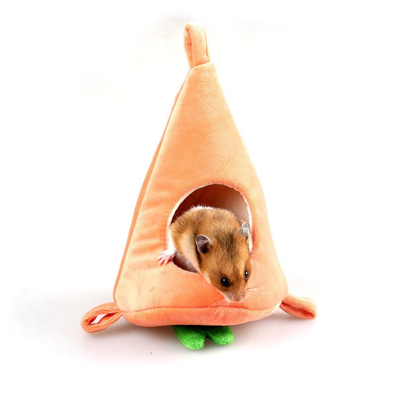 Cozy Carrot Hideaway: The Ultimate Winter Retreat For Small Pets-0