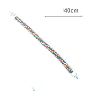 Climbing Rope Birdcage Accessory: Parrot Standing Pole Ladder Stick-0