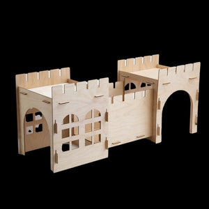 Premium Eco-Friendly Rabbit Castle: Assembled Detachable Wooden House For Rabbits And Guinea Pigs-1