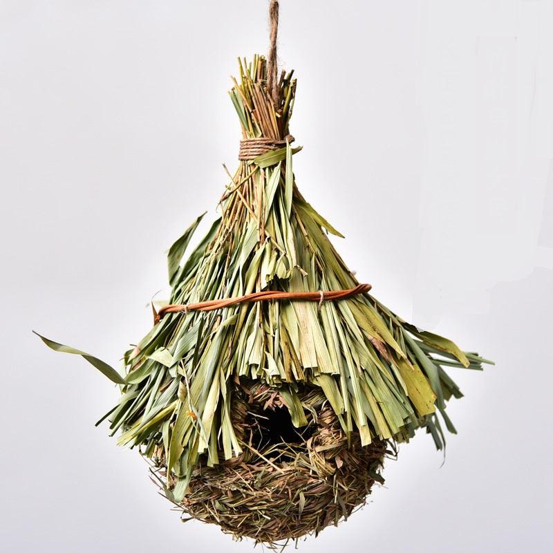 Handcrafted Natural Straw Bird's Nest Collection-0